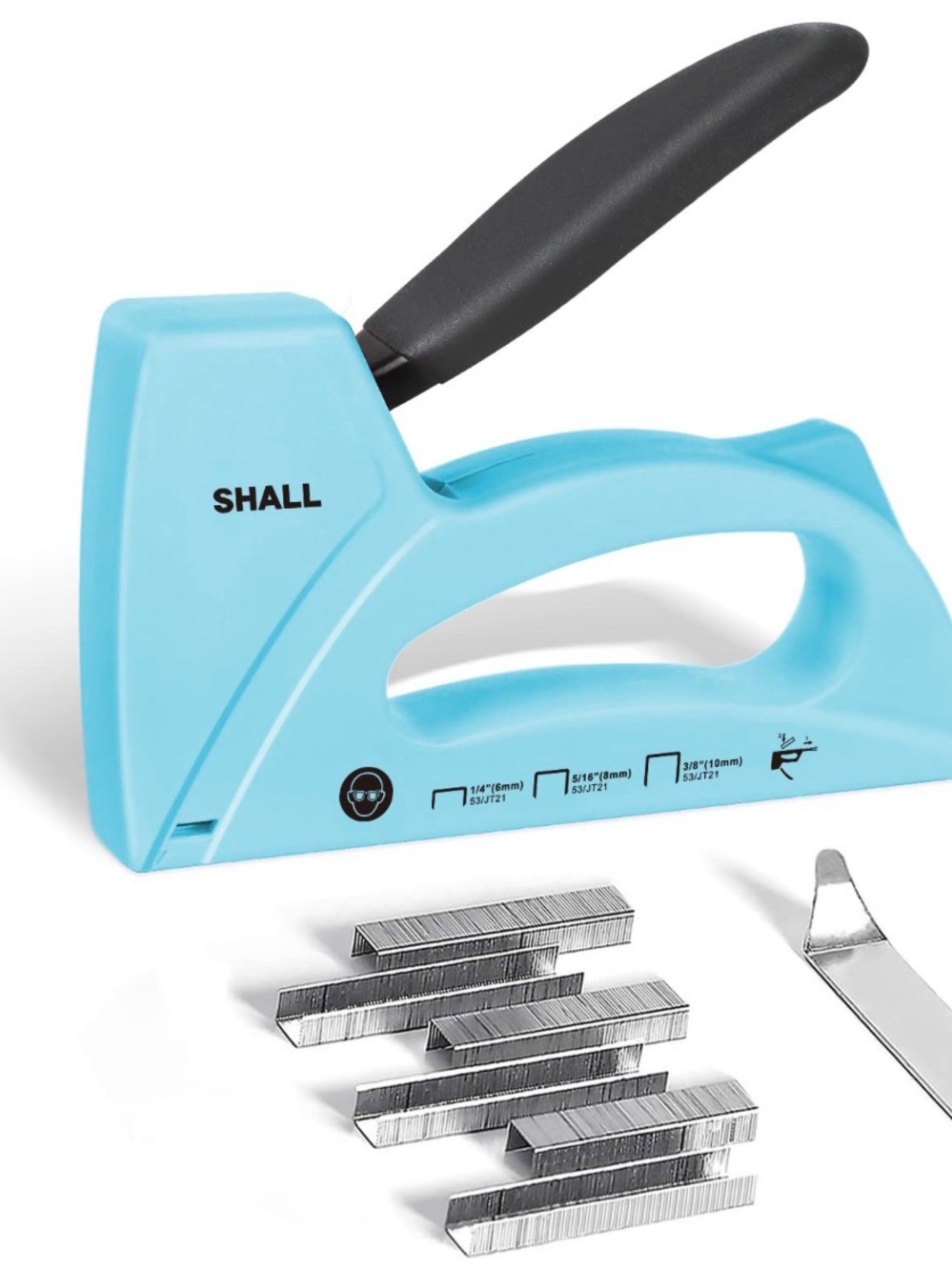 Blue Light Duty Staple Gun For Wood - Upholstery - Comfort Grip